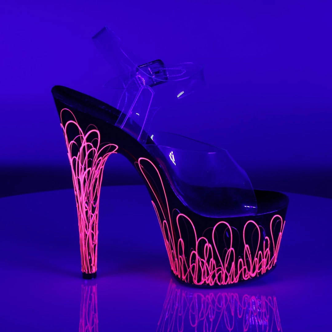 Pleaser Adore-708UVL Ankle Strap Sandals New 5 Pleaser Adore-708UVL Ankle Strap Sandals New