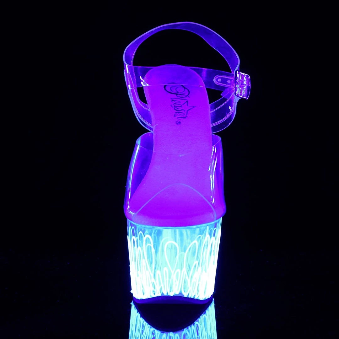 Pleaser Adore-708UVL Ankle Strap Sandals New 7 Pleaser Adore-708UVL Ankle Strap Sandals New