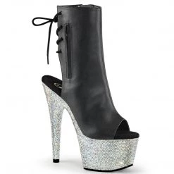 Pleaser Bejeweled 1018DM-7 Ankle-Mid-Calf Boots