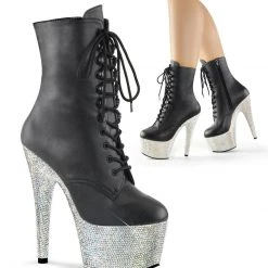 New Pleaser Bejeweled 1020-7 Ankle-Mid-Calf Boots