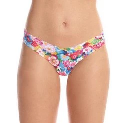 Commando Impressionist Floral Patterned Thong New