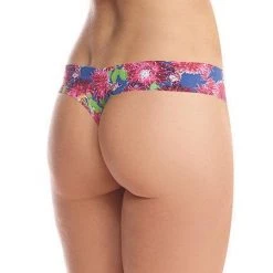 Commando Flower Patterned Thong New