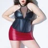 Coquette Fetish Matte High Neck Bustier