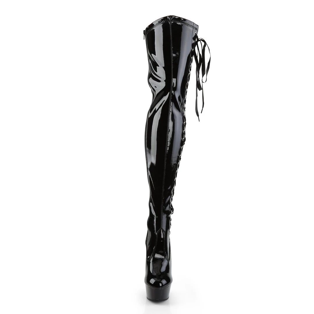 Pleaser Delight-3050 Thigh High Boots New 2 Pleaser Delight-3050 Thigh High Boots New