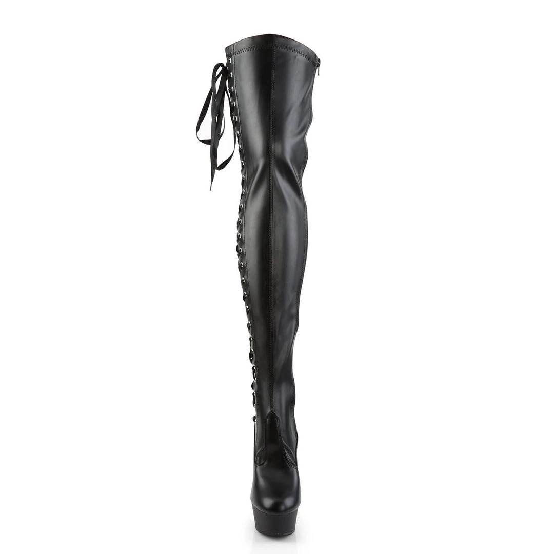 Pleaser Delight-3050 Thigh High Boots New 7 Pleaser Delight-3050 Thigh High Boots New