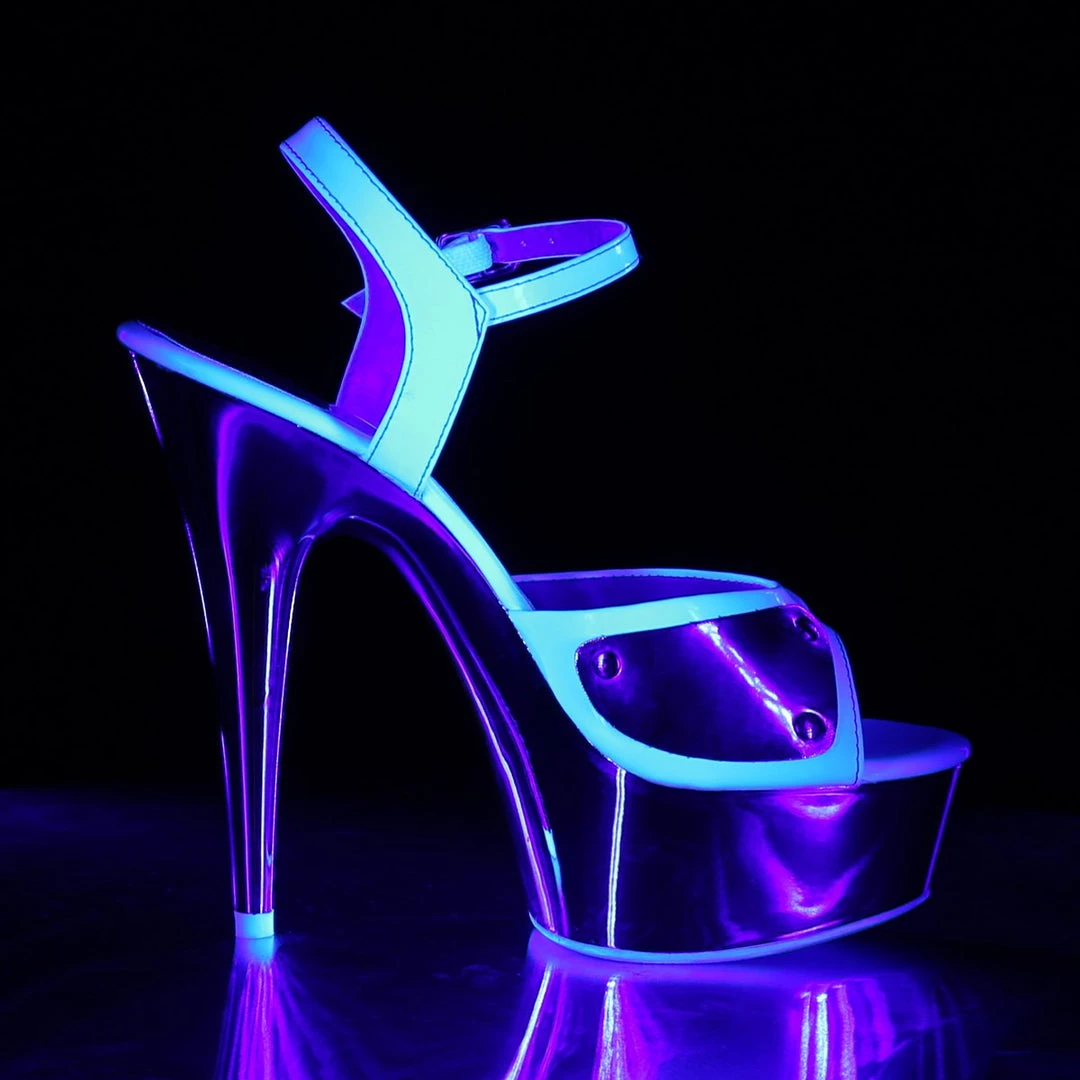 Pleaser Delight-609NC Ankle Strap Sandal New 10 Pleaser Delight-609NC Ankle Strap Sandal New