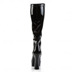 Pleaser Electra-2000Z Boots-Black-Size 6-Clearance