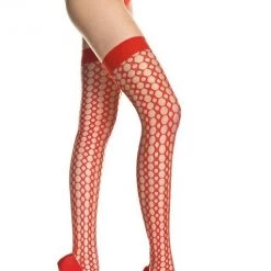 Music Legs Crochet Thigh Hi Christmas