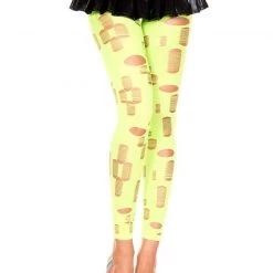 Music Legs Tattered And Cut Out Leggings