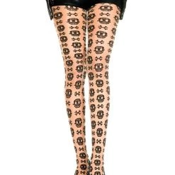 Music Legs Sheer Gothic Pantyhose