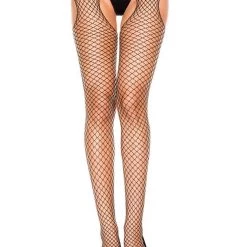 Music Legs Diamond Net Open Pantyhose Hosiery