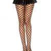 Music Legs Hosiery Diamond Net Pantyhose