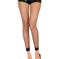 Music Legs Hosiery Diamond Net Footless Tights