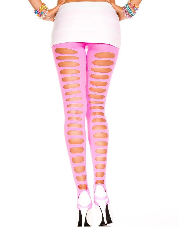 Music Legs Footless Tights Hosiery 1 Music Legs Footless Tights Hosiery