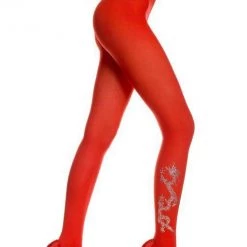 Music Legs Dragon Print Pantyhose