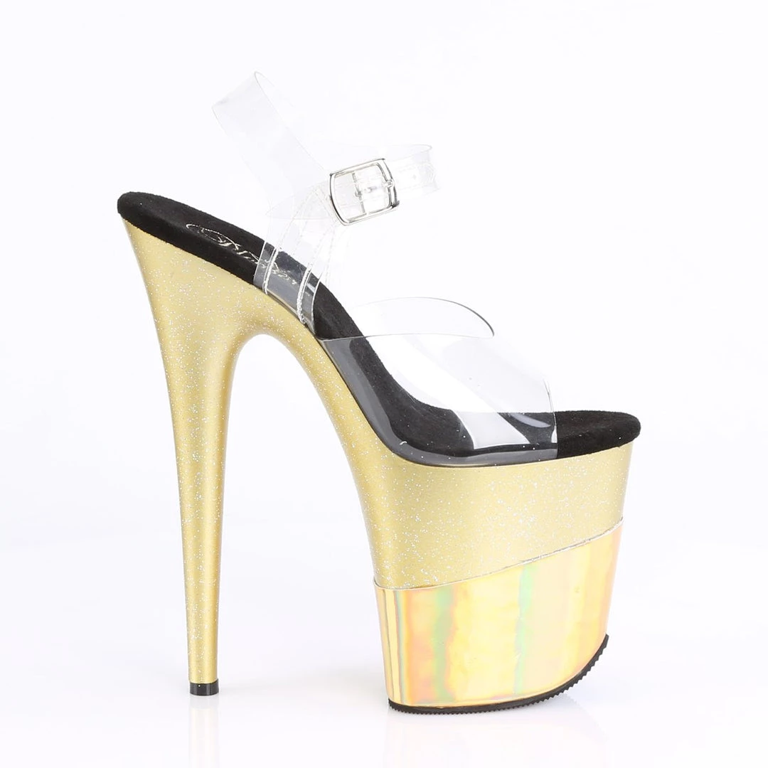 Pleaser Flamingo-808-2HGM Sandals New 10 Pleaser Flamingo-808-2HGM Sandals New