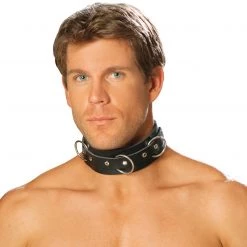Elegant Moments Fetish Men's Leather Collar