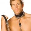 Elegant Moments Detachable Chain Leather Choker Fetish