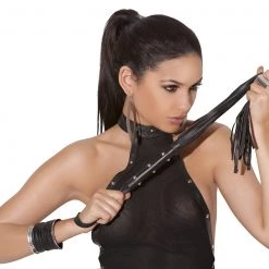 Elegant Moments Studded Leather Whip