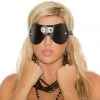 Elegant Moments D Ring Leather Blindfold Fetish