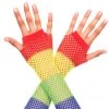 Music Legs Pride Diamond Net Gloves