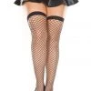 Music Legs Stretch Fishnet Thigh Hi