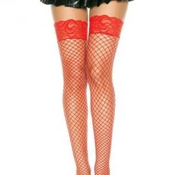Music Legs Christmas Fishnet Stay Up