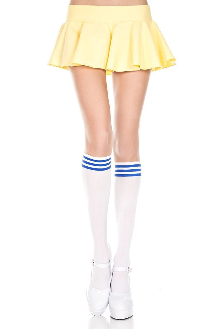 Music Legs Opaque Knee Hi Hosiery 1 Music Legs Opaque Knee Hi Hosiery