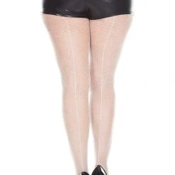 Music Legs Backseam Fishnet Pantyhose