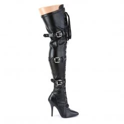 Pleaser Seduce-3028-Black-Size 6-Clearance Women