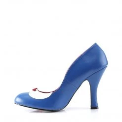 Pin Up Couture Pinup Couture Smitten-05-Navy Blue-White-Size 5-Clearance