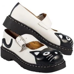 Women TUK-T2006 Classic Kitty Mary Jane Shoes