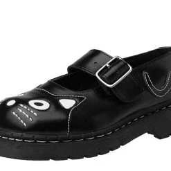 TUK-T2025 Kitty Face Mary Jane Shoes Women