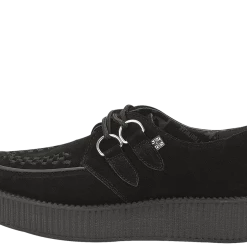 TUK-V7270 Black Suede Low Sole Viva Creeper Women