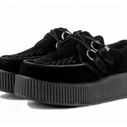 TUK-V7757 Black Suede Viva Mondo Creepers Women