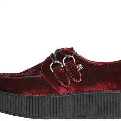 TUK-V8463 Dark Red Velvet Viva Mondo Creepers Women