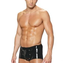 Elegant Moments Fetish Men Vinyl Shorts