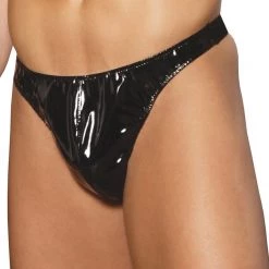 Elegant Moments Men Vinyl Thong