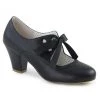 Pin Up Couture Wiggle-32 Pumps-Black-Size 10-Clearance Women